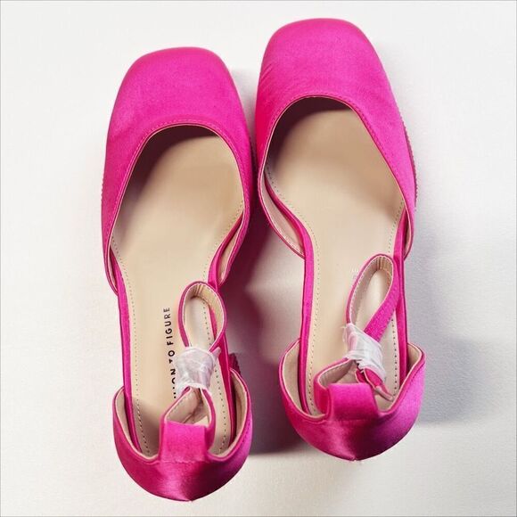 FASHION TO FIGURE MARTINE 2 GEMMED WIDE WIDTH PLATFORM PUMPS Hot Pink Size 7 New - Picture 11 of 17